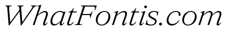 ItemsText WideLightItalic