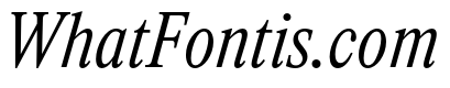 ItemsText CondensedRegularItalic