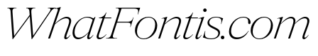 Items WideThinItalic