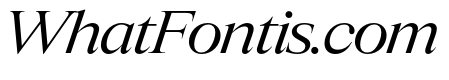 Items WideRegularItalic