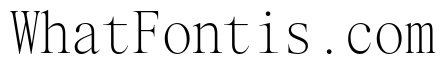 Items Monospaced