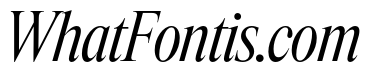 Items CondensedRegularItalic