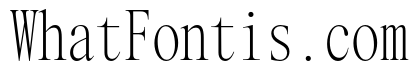 Items CondensedMonospaced