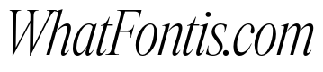 Items CondensedLightItalic