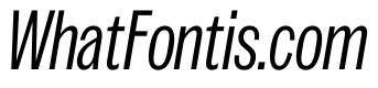 Spent CondensedLightItalic