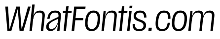 Scale CondensedLightItalic Instance