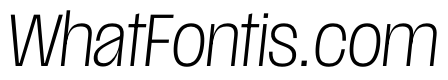 Scale CondensedExtraLightItalic Instance
