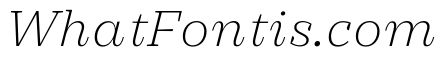 PracticalSerif ExtralightItalic