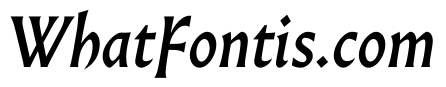 AlmostDisplay GothicMediumItalic