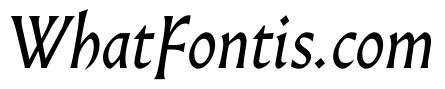 AlmostDisplay GothicItalic