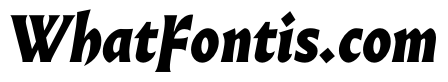 AlmostDisplay GothicHeavyItalic