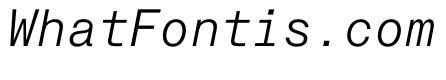 PPNeueMontrealMono BookItalic Instance