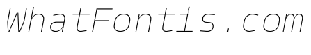 PPModelMono ThinItalic Instance