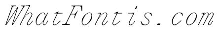 PPLettraMono ThinItalic Instance