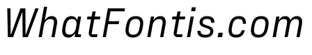 FraktionSansItalic RegularItalic Instance