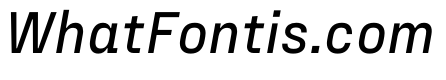 FraktionSansItalic MediumItalic Instance