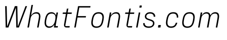 FraktionSansItalic LightItalic Instance