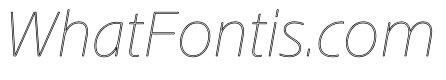 Sub Sans Hairline Italic Regular Webfont