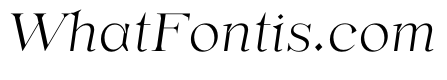 OrLemmen ThinItalic