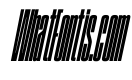 SwisspostersVAR UltraCondensedBoldTallItalic Instance