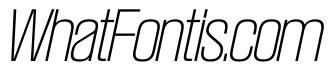 SwisspostersVAR ThinItalic Instance