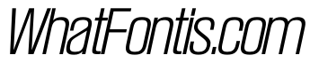 SwisspostersVAR ExtraLightItalic Instance