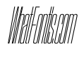 SwisspostersVAR ExtraCondensedThinItalic Instance