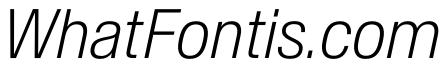 BaikalVAR CondensedExtraLightItalic Instance 95f2e853