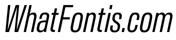 AntarcticaVAR ExtraCondensedLightItalic Instance