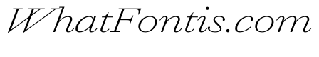 AmazoniaItalicVAR UltraExpandedExtraLightItalic Instance