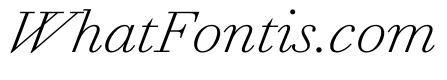 AmazoniaItalicVAR ExtraLightItalic Instance