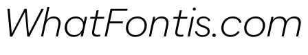 AlaskaVAR ExtraLightItalic Instance