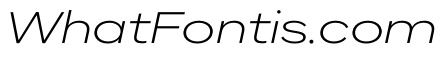 AlaskaVAR ExpandedExtraLightItalic Instance