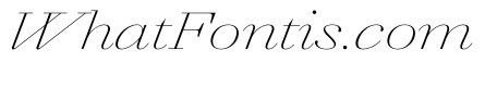 AgathaItalicVAR UltraExpandedThinContrastItalic Instance