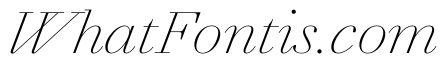AgathaItalicVAR ThinContrastItalic Instance