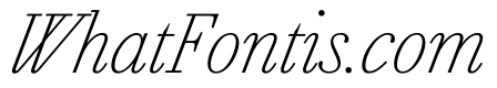 AgathaItalicVAR ExtraCondensedThinItalic Instance