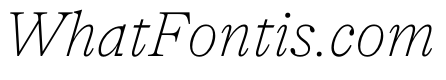 NaNSuperXSerifText PREVIEW ThinItalic