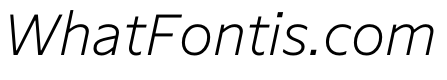 NaNSerfSans ExtraLightItalic