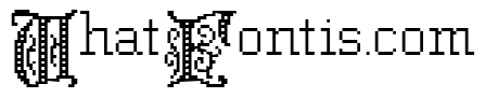 Cross Stitch Initials Regular