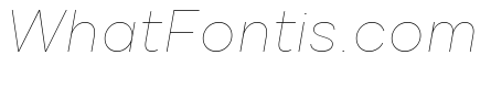 Draft Extra Expanded Hairline Italic