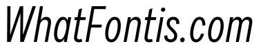 Draft Extra Condensed Regular Italic