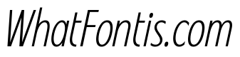 Fifties Semi Condensed Thin Italic