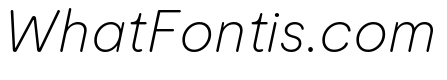 Moderat Rounded Thin Italic