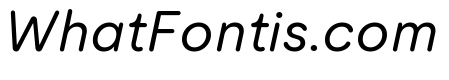 Moderat Rounded Regular Italic