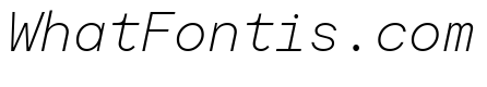Moderat Mono Thin Italic