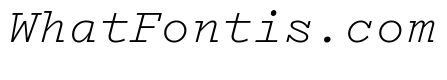 Recipient Regular Italic