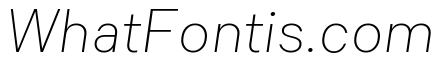 Common Shapes Thin Italic