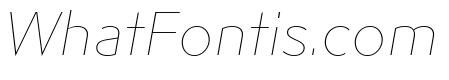 Adjunct Thin Italic