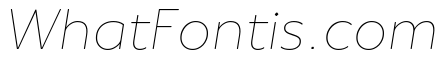 Underground Thin Italic