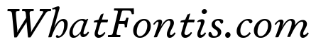 Stickley 2 Caption Regular Italic